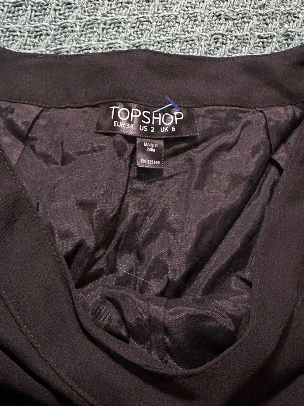 Black TopShop shorts